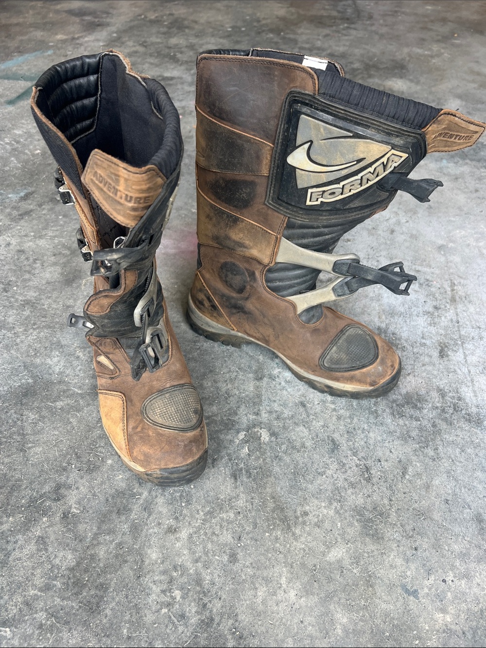 FORMA Brown Adventure Motorcycle Boots
